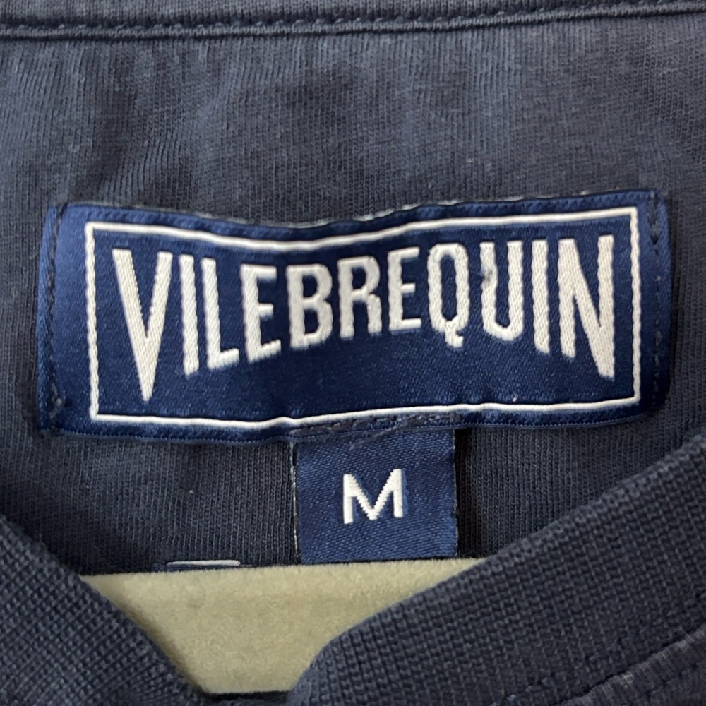 Vilebrequin Organic Cotton Short Sleeve Pocket Tee Shirt in Navy Blue Medium - Picture 3 of 5